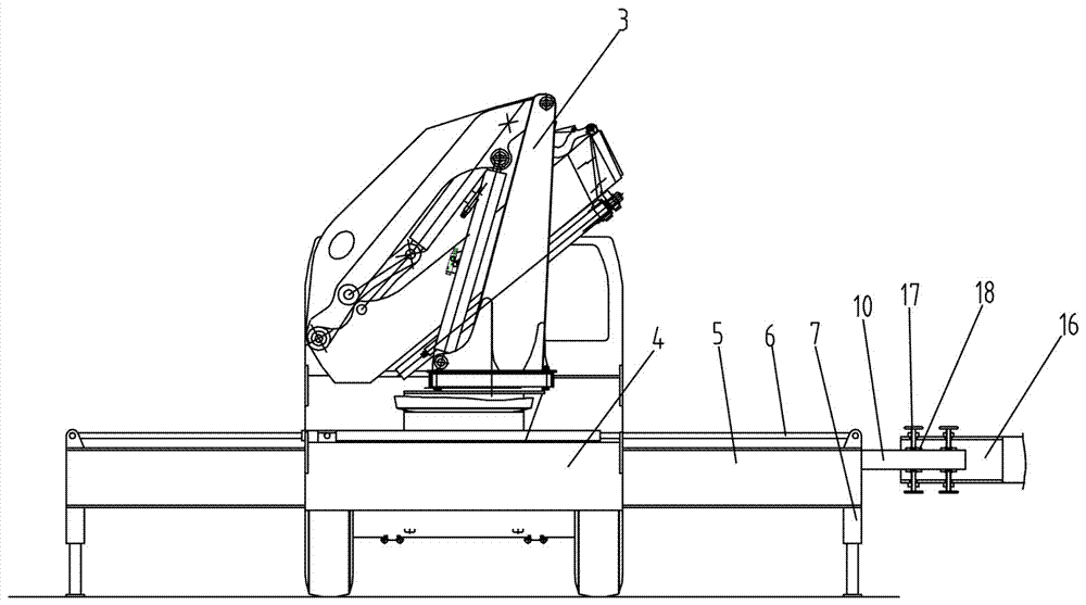 A kind of traction vehicle lifting transport vehicle