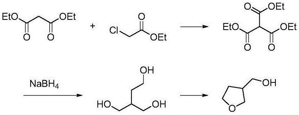 A kind of synthetic method of 3-hydroxymethyl tetrahydrofuran