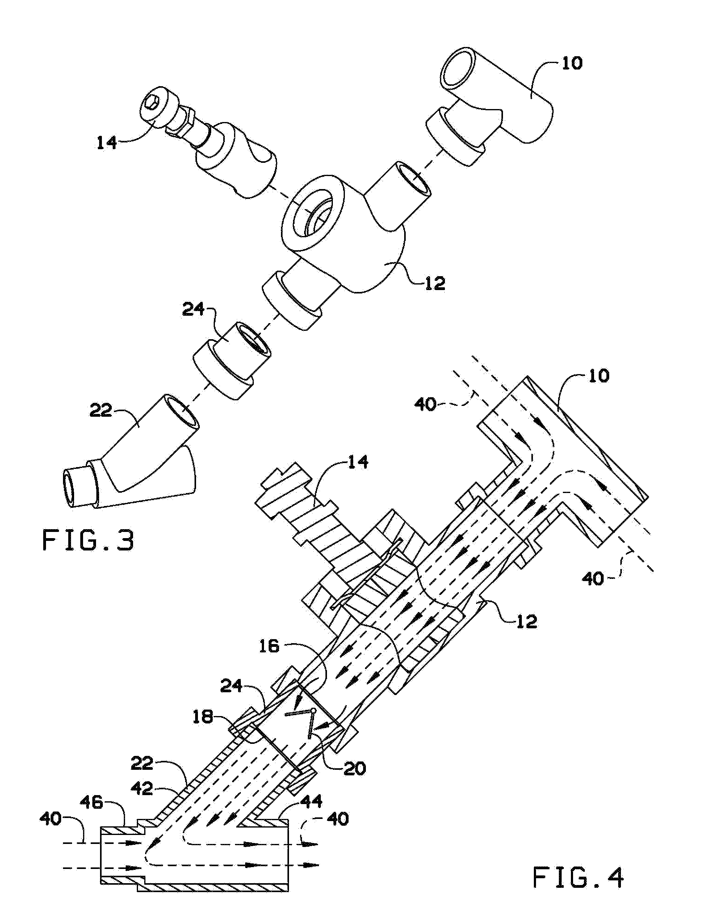 Fresh gas entrainment port on the inspiratory limb of a high frequency oscillatory ventilator