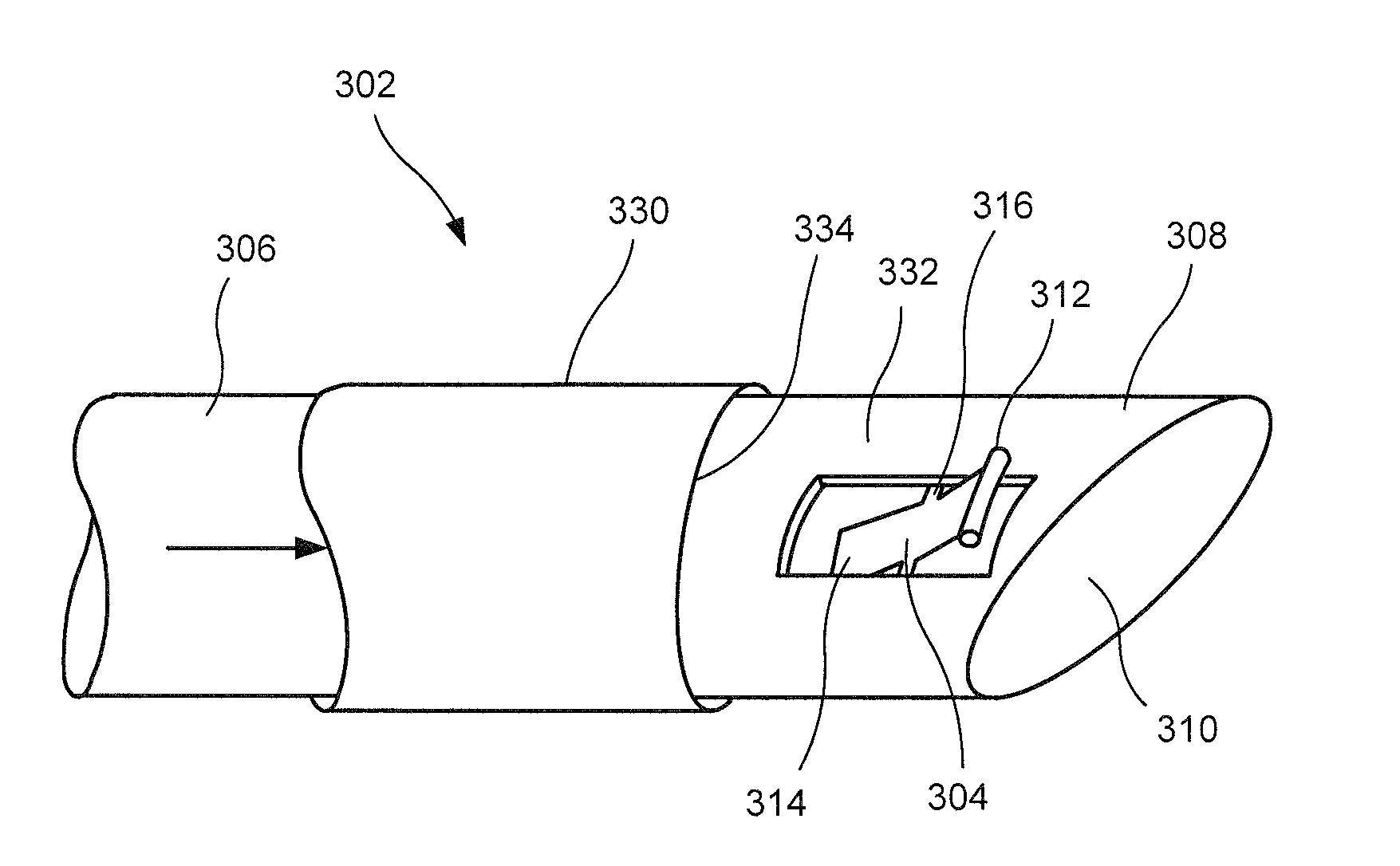 Endoscopic biopsy one-way trap