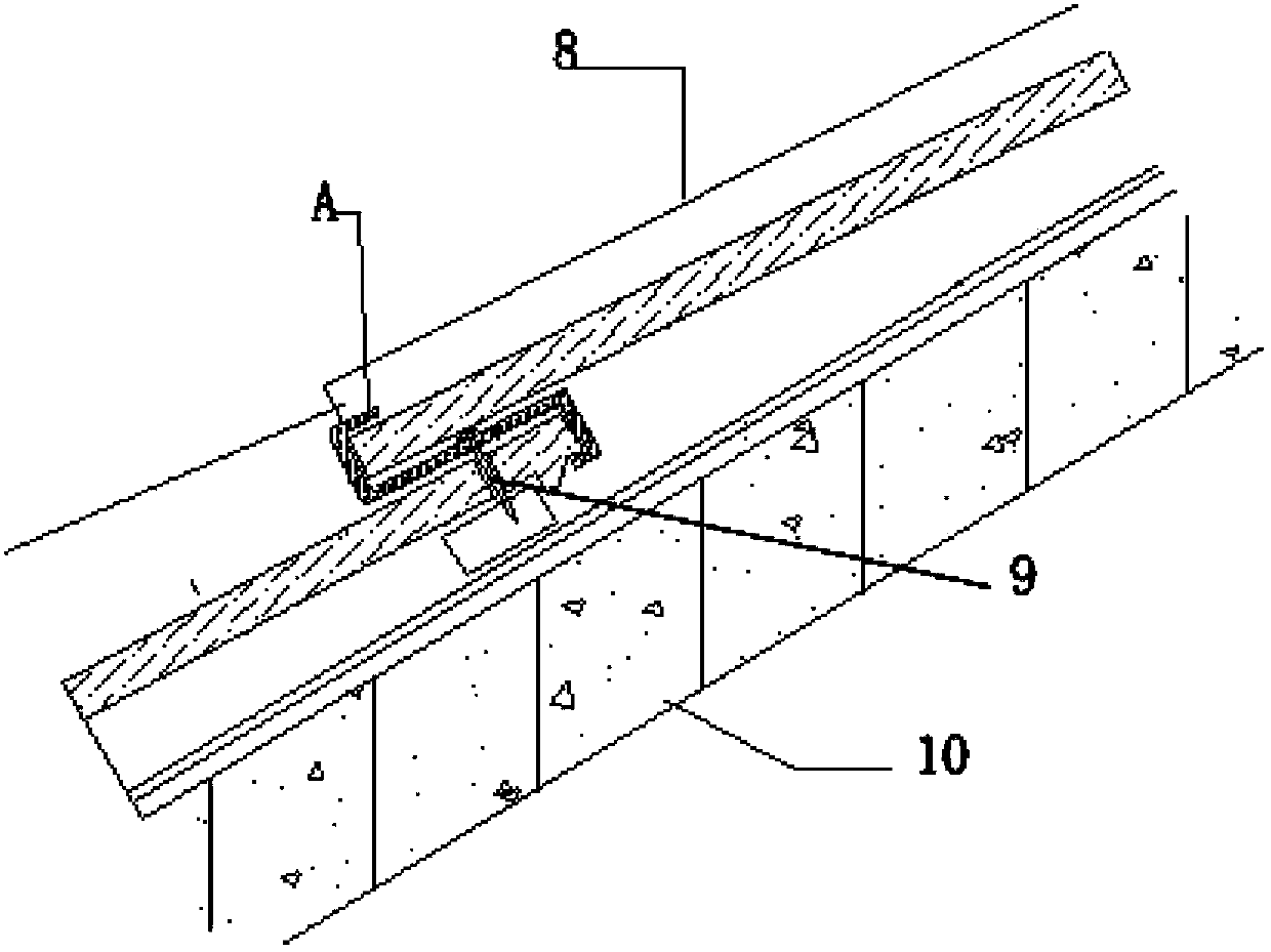 Roof tile wind uncovering resistance supporting and hanging fixing construction member and installation and use method