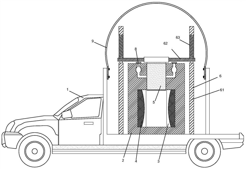 Explosive ordnance disposal vehicle for residential area