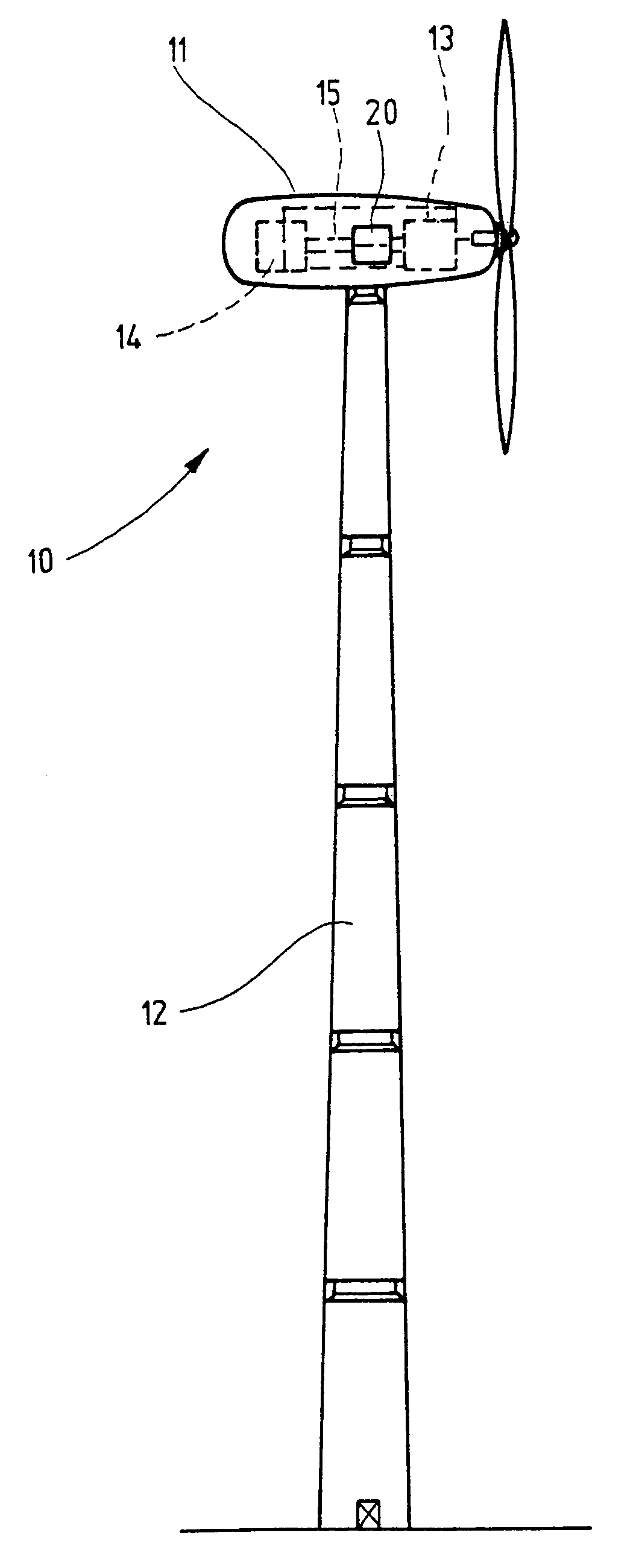 Switch cupboard with a cooling device which is subject to a rotation and cooling device for this