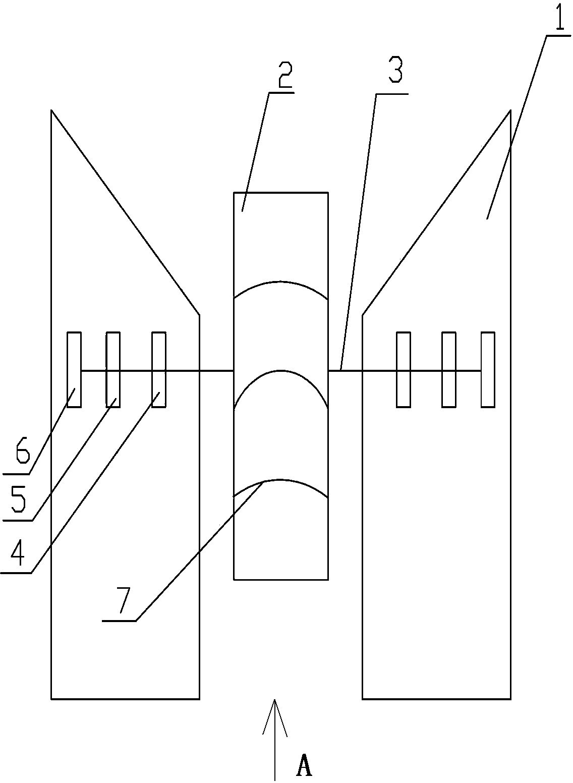 Device for generating power by using naturally flowing river water