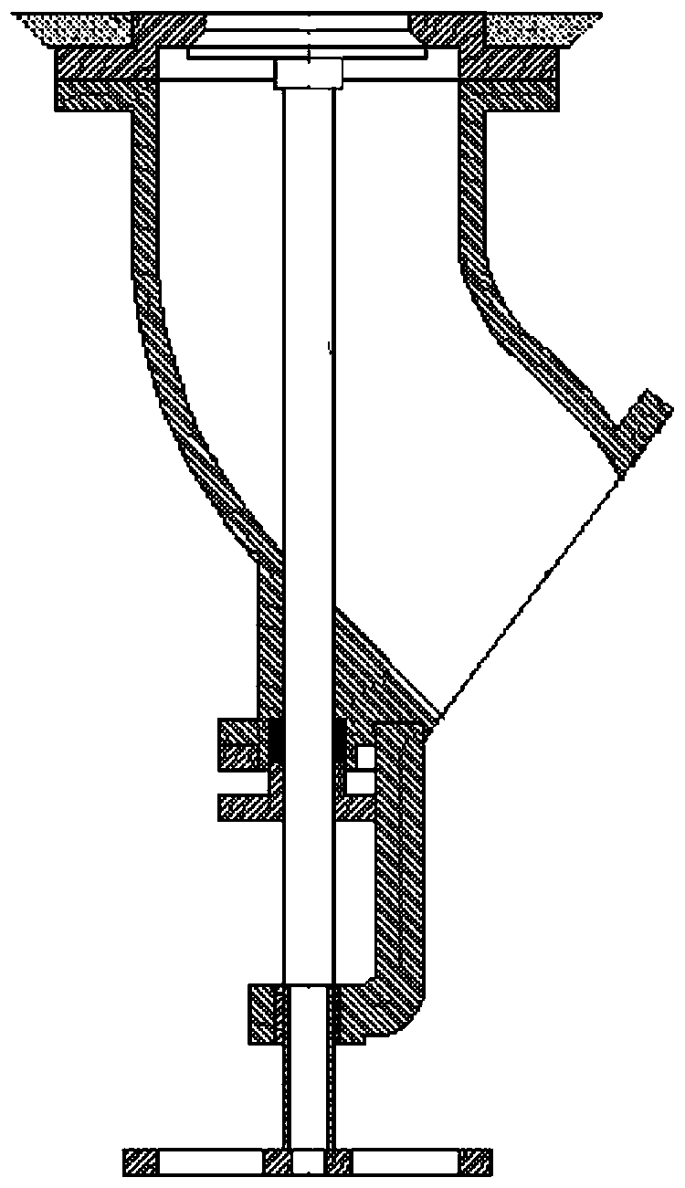 Mixing pot bottom discharge apparatus and application method thereof