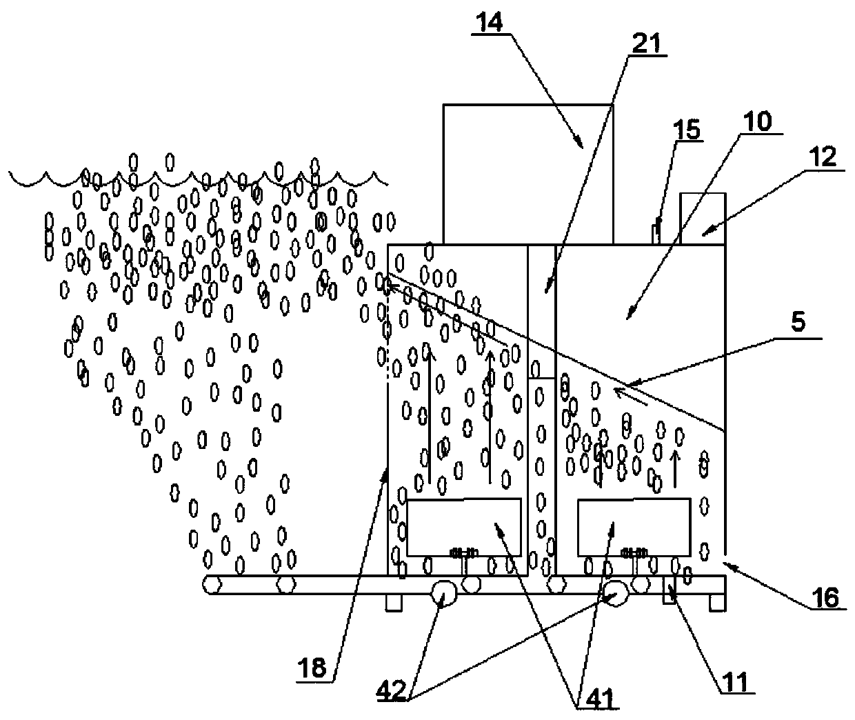 Micro-power immersive three-in-one water treatment apparatus