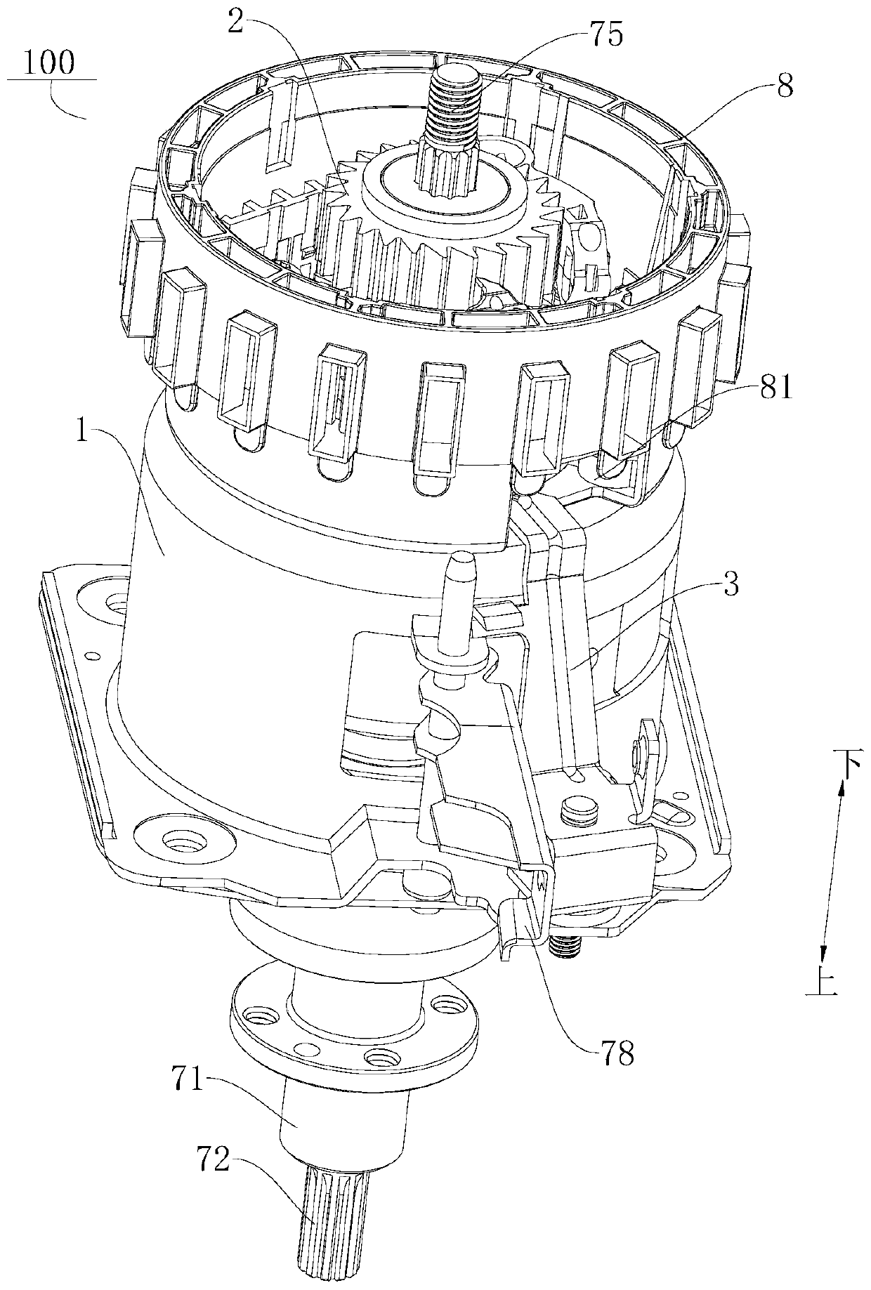 Clutch assembly and washing machine with same