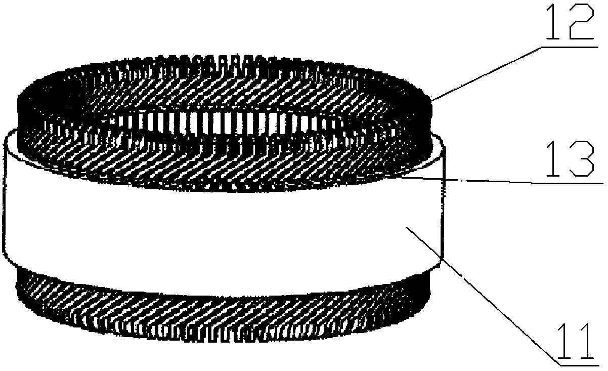 Welding device of copper strap wire armature