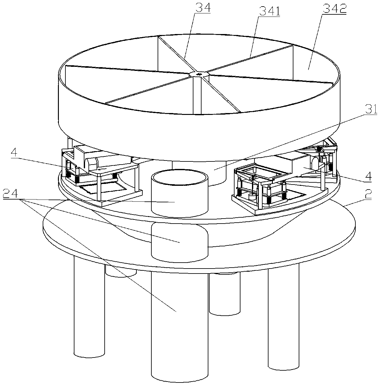 Multi-way parallel quick sorting method based on spiral slide