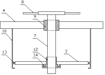 Highway drainage port cover plate lifting device