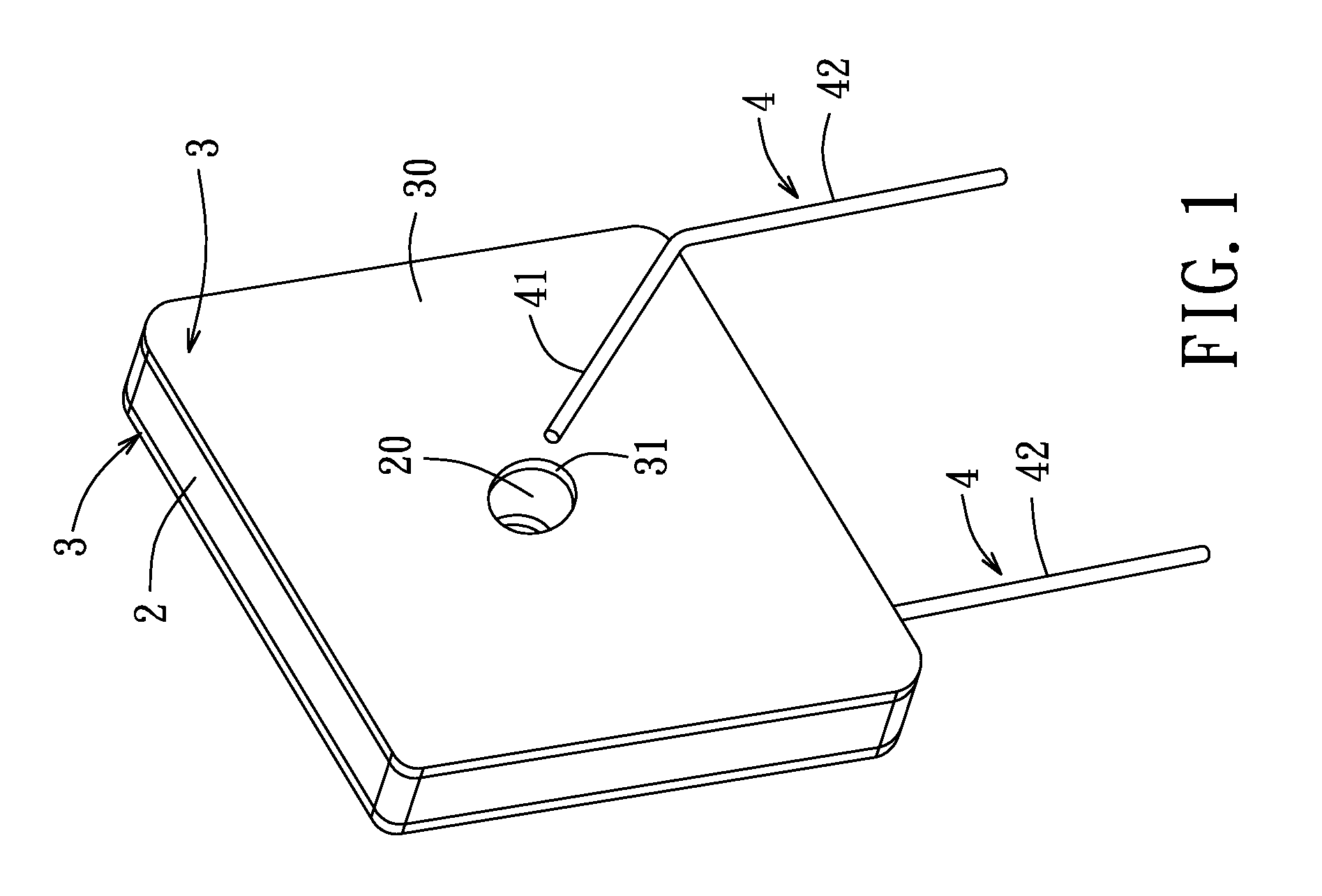 Insertable polymer PTC over-current protection device