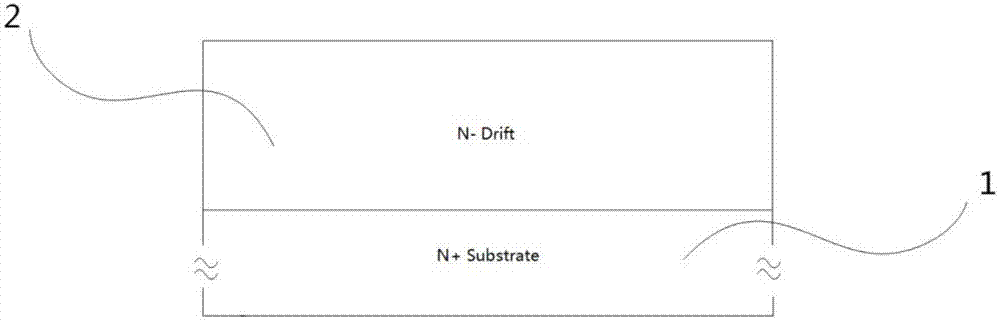 GaN hetero-junction longitudinal inverse-conduction field effect tube