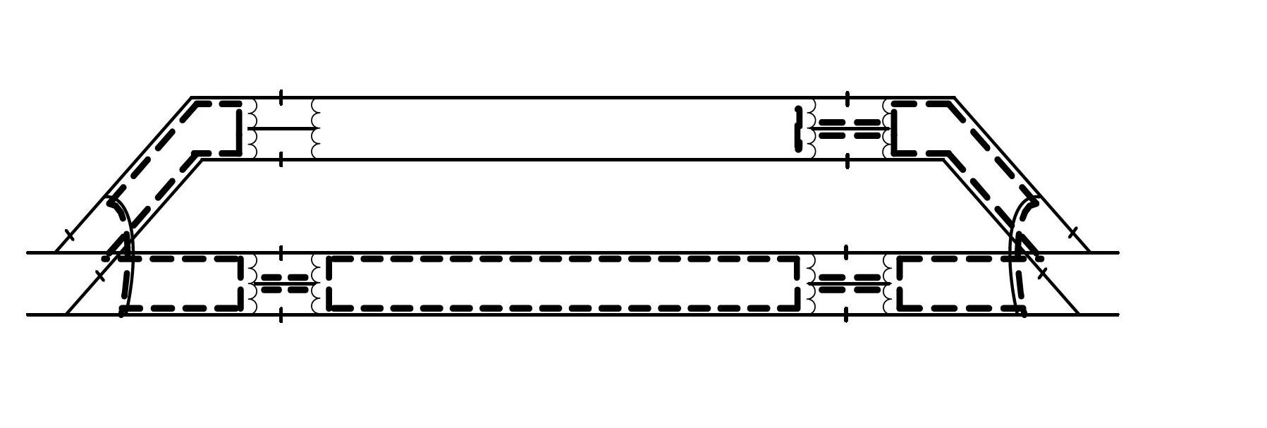 Device for realizing safe base reflow of voice frequency system track circuit in railroad station