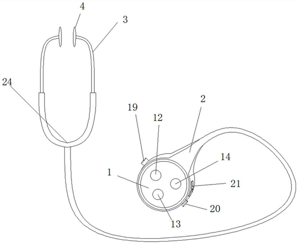 Internal fistula detection device and application method thereof