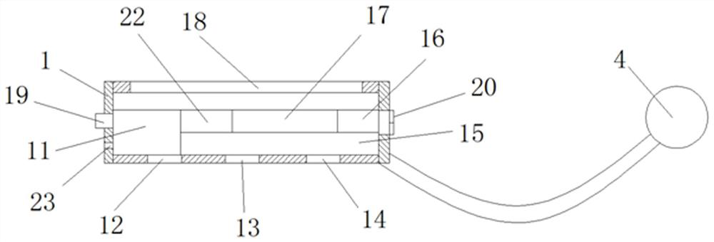 Internal fistula detection device and application method thereof