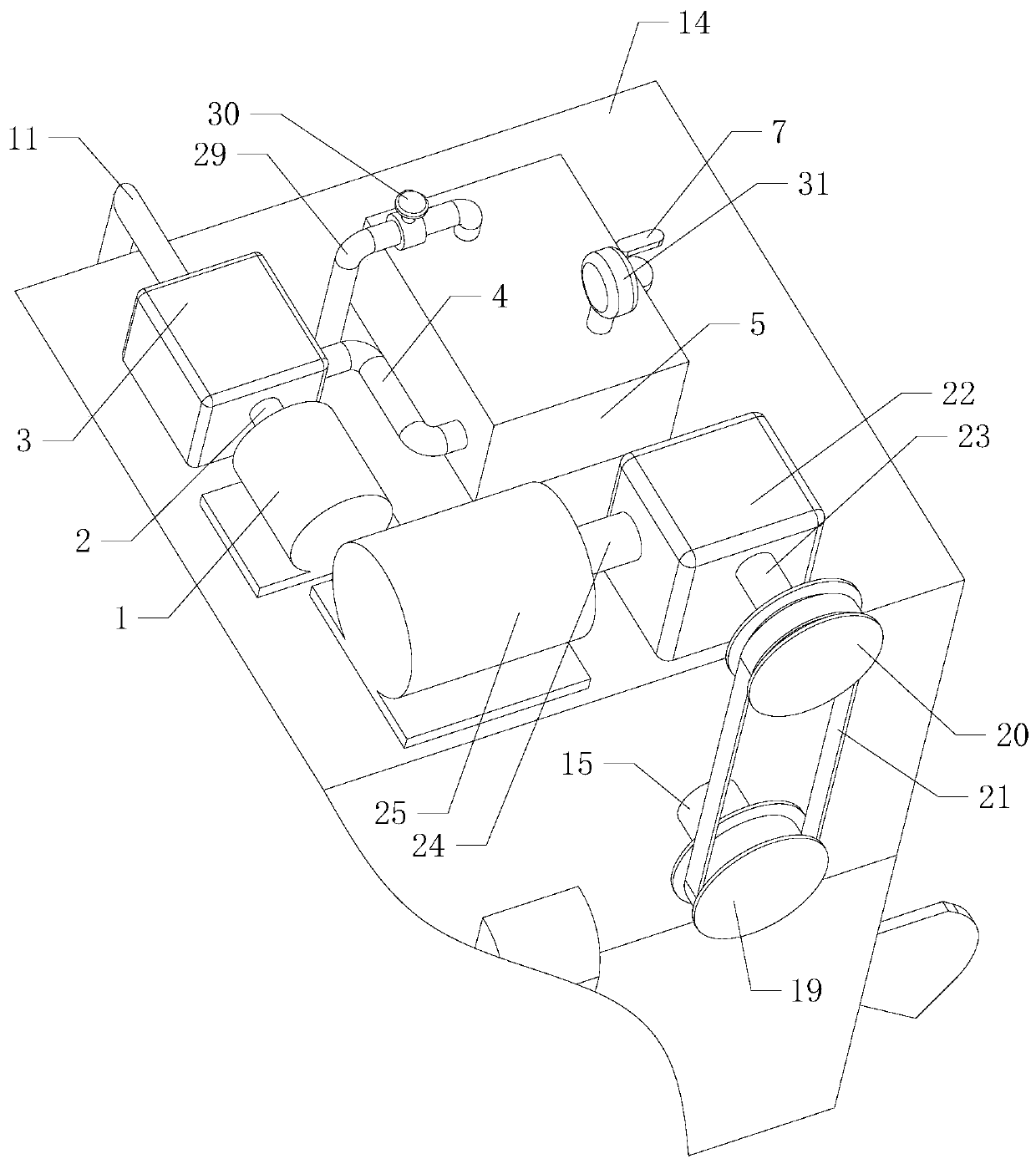 Rotary grillage machine