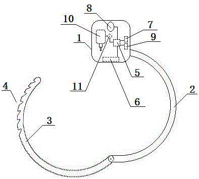 Intelligent motor driven type electric control handcuffs