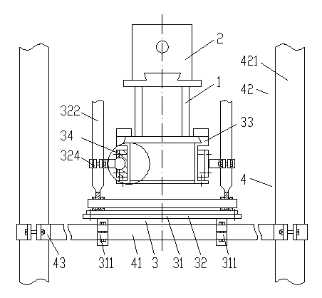 Skid-mounted positioning drilling machine underground coal mine