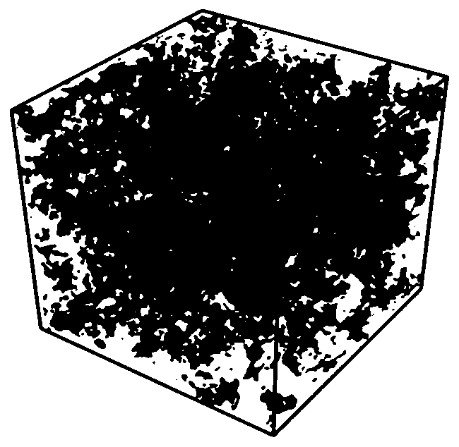 Digital imaging technology-based method for calculating relative permeability of compact core