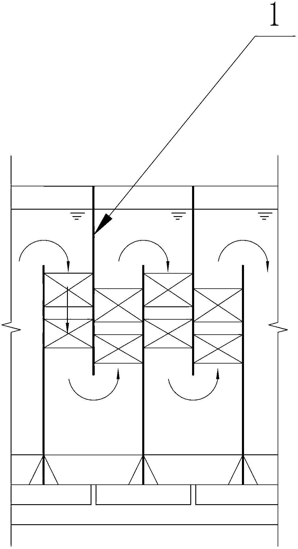 Spiral flocculator and application to folded plate type flocculation reaction tank