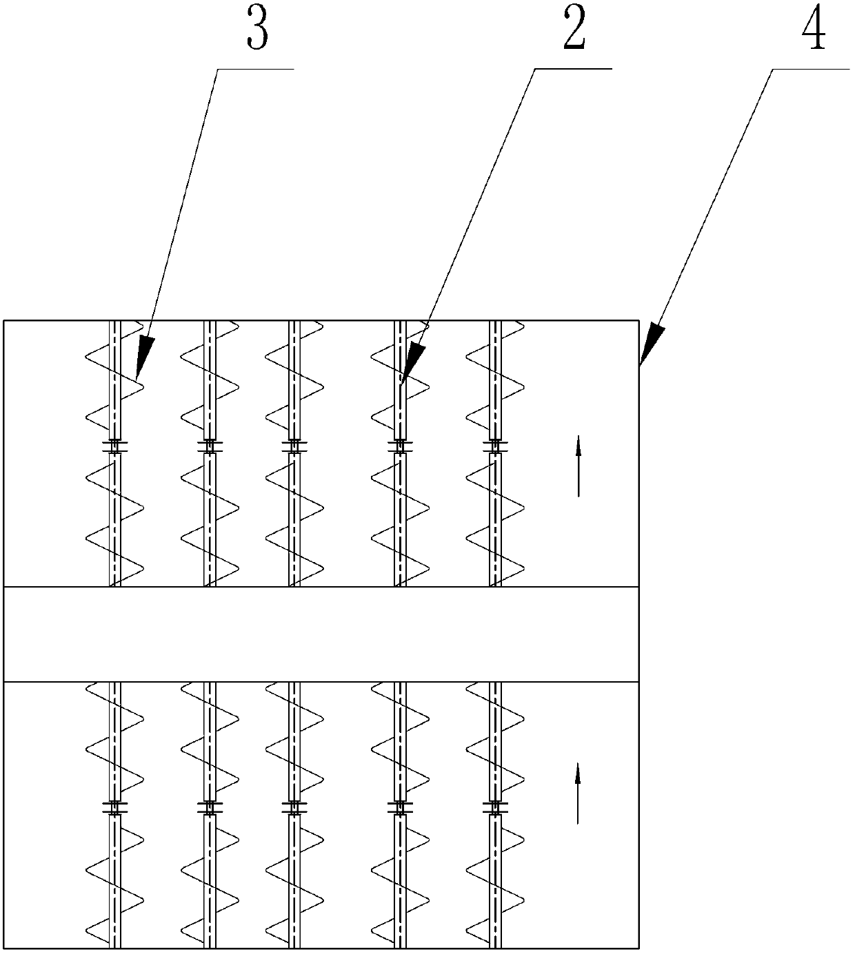 Spiral flocculator and application to folded plate type flocculation reaction tank