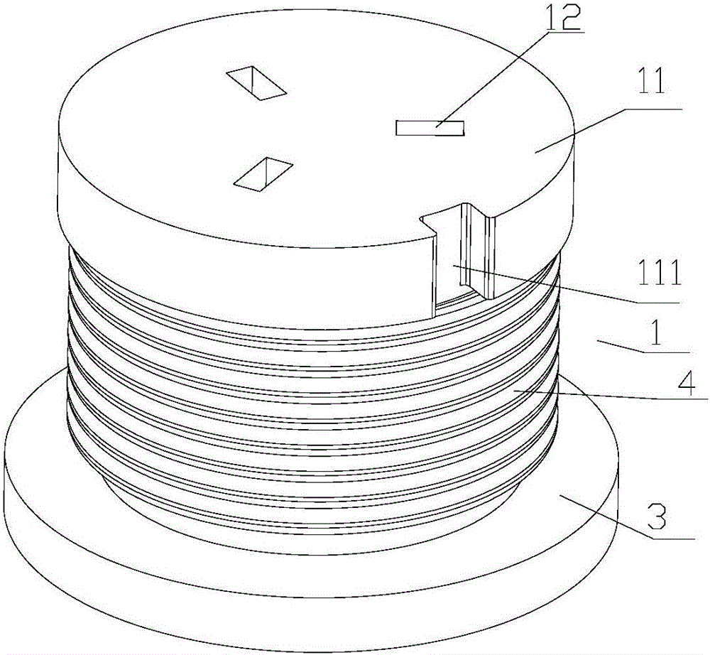 Power source line accommodating device and electric appliance