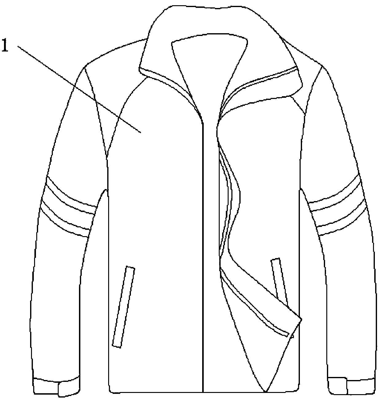 Garment comprising protective element and manufacturing method thereof