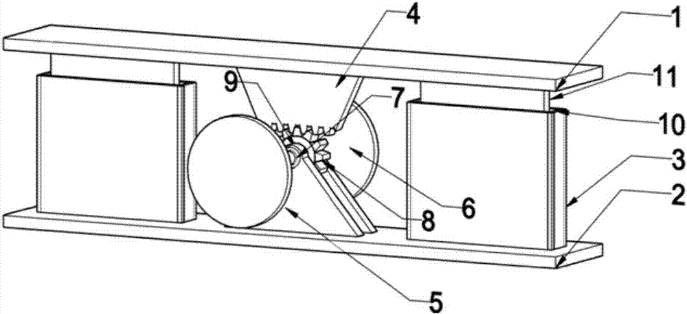 Inertia damping device for attached plate type viscosity unit