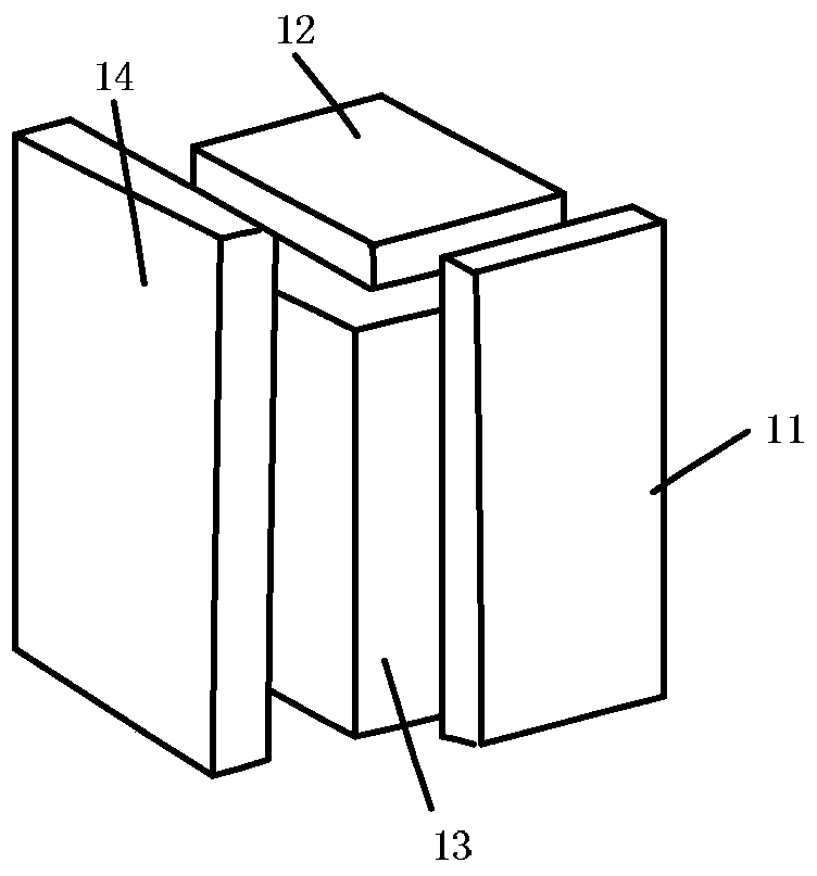 Lateral deformation measuring device of plane strain triaxial rheometer