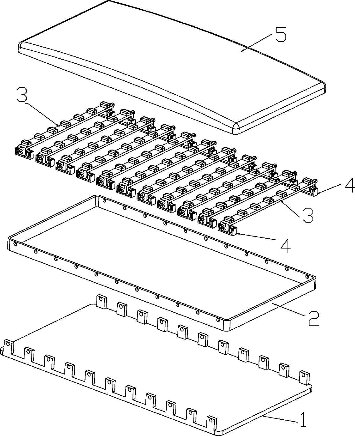 Shadowless deflectable LED lighting source for operation