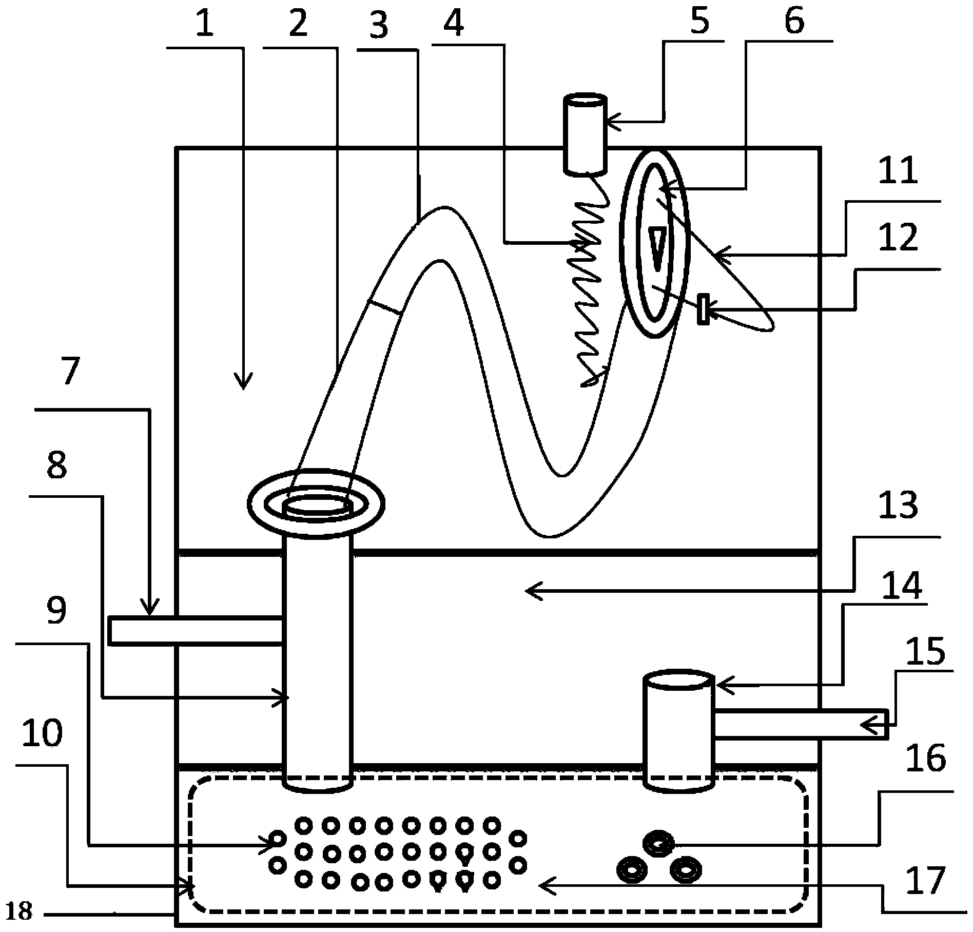 Convenient all-weather chemical oxygenation device and service method thereof