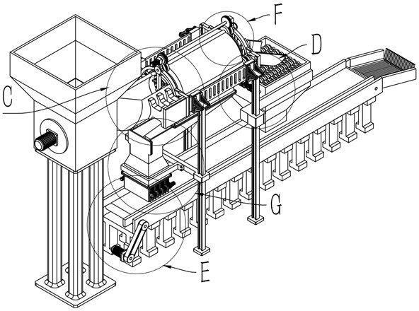 Bio-organic fertilizer screening device