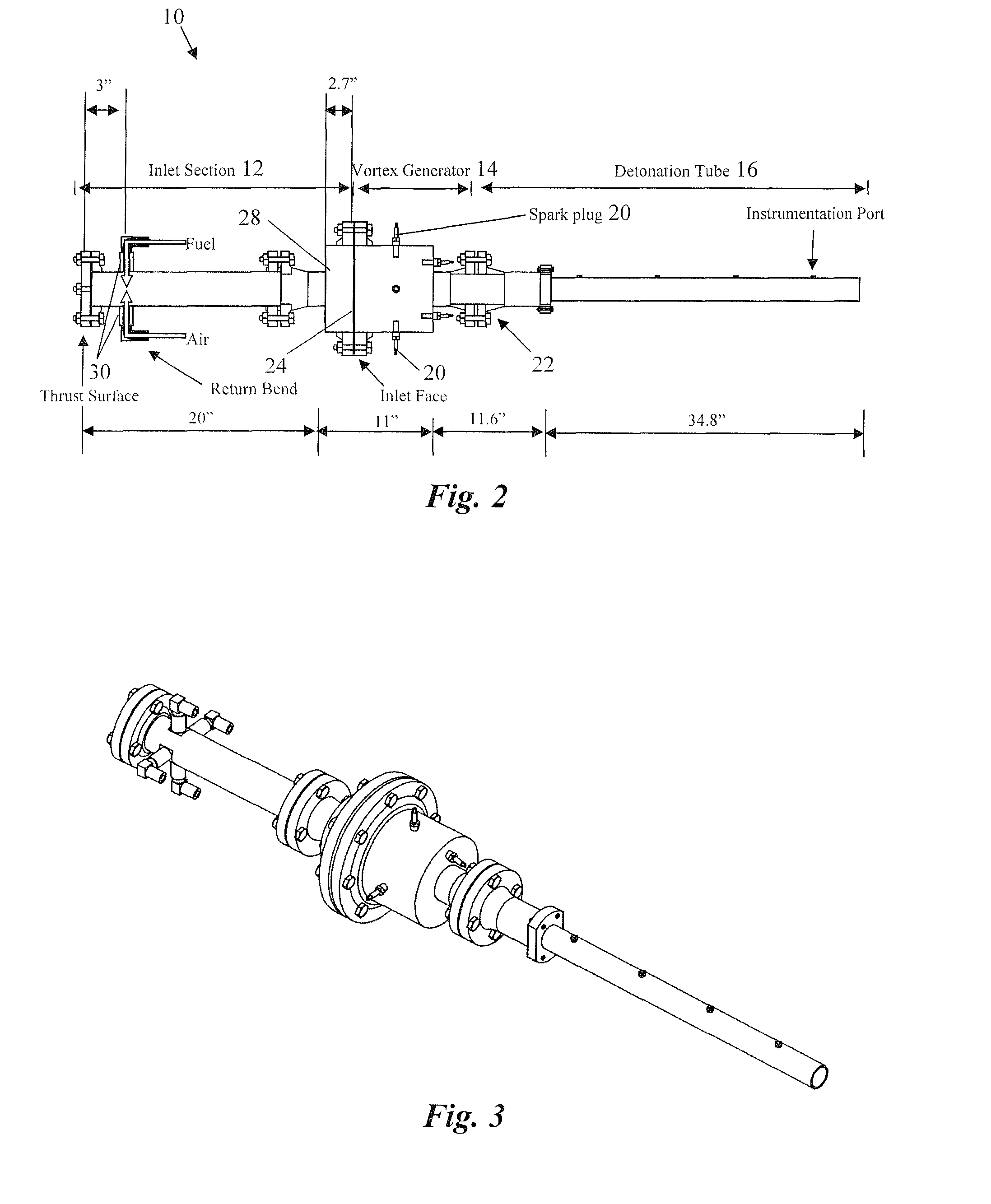 Valveless pulsed detonation combustor