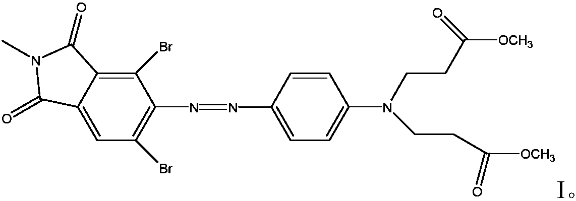 A kind of orange disperse dye monomer compound and its preparation method and application