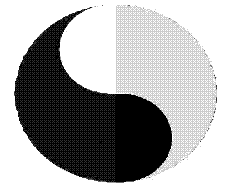 Golf tee with Tai Chi patterns and processing method thereof