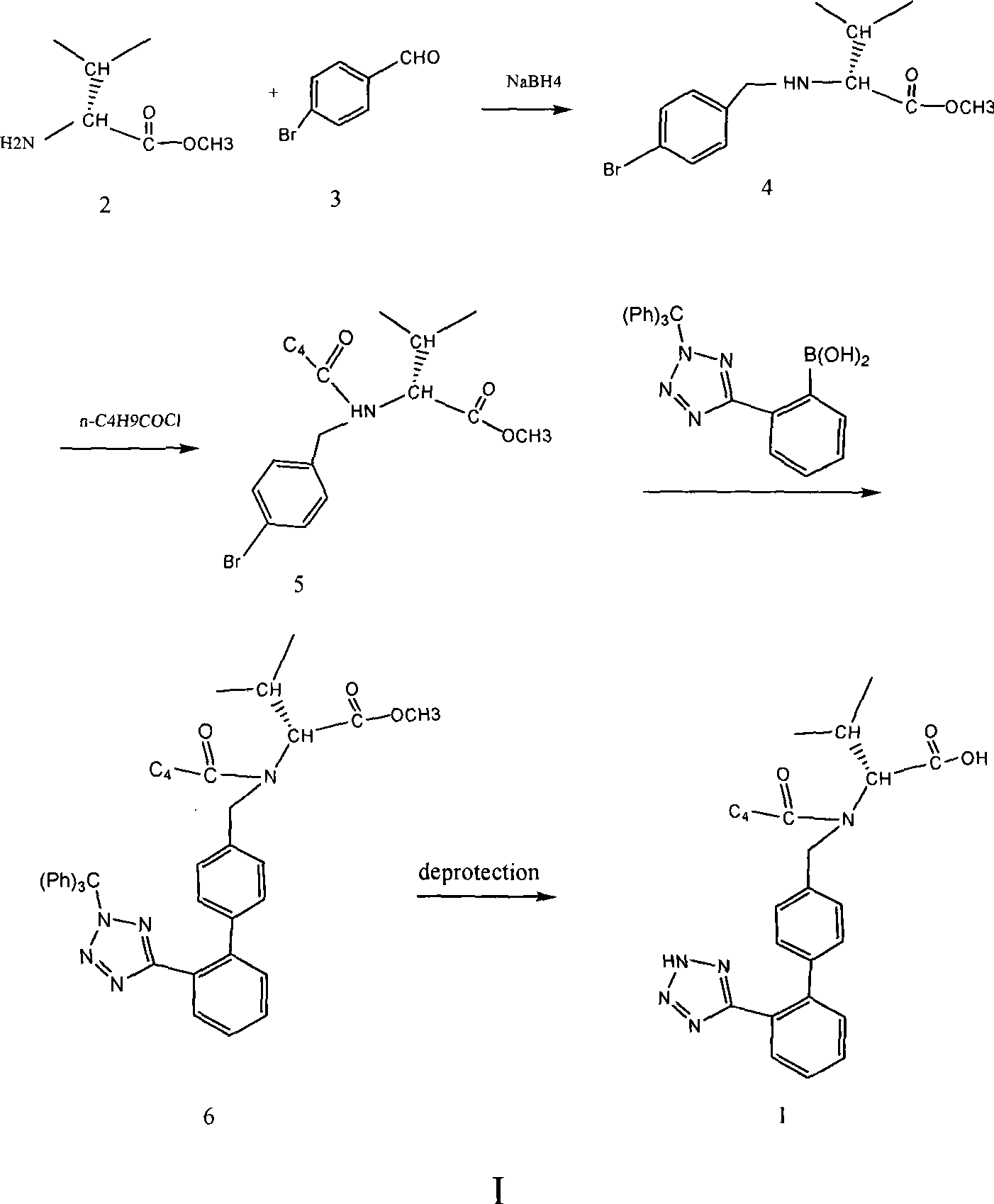 Preparation of Valsartan