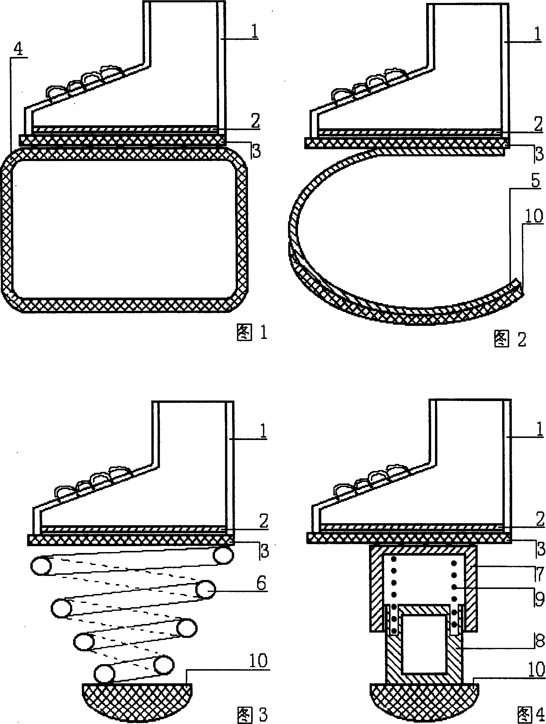 Bungee jumping shoes and apparatus imitating kangaroo jumping mode