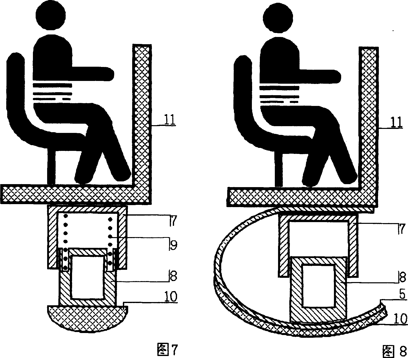 Bungee jumping shoes and apparatus imitating kangaroo jumping mode