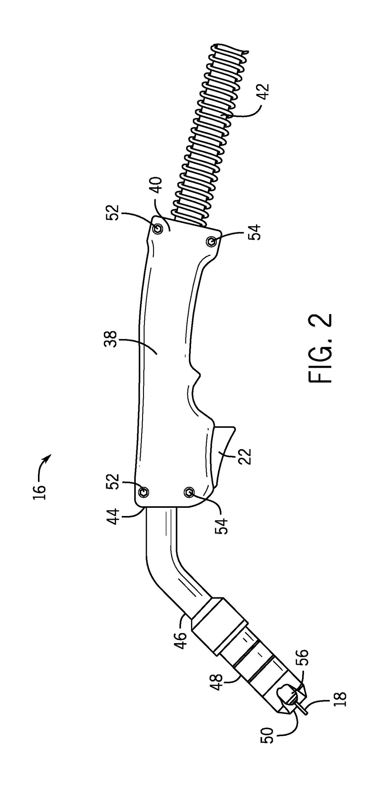 Contact tip and receiving assembly of a welding torch