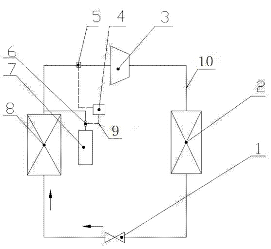 Air-conditioner device for automatically supplementing refrigerant