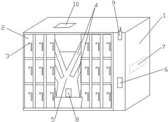 Intelligent storage cabinet for electric power overhaul tools