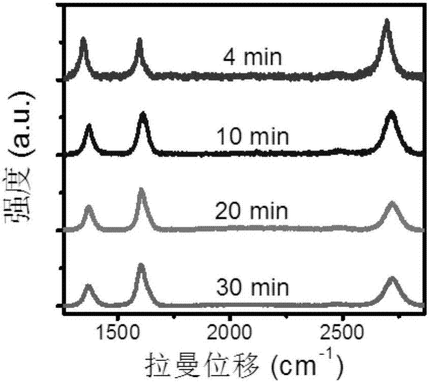 Rapid growth method of large-sized graphene glass