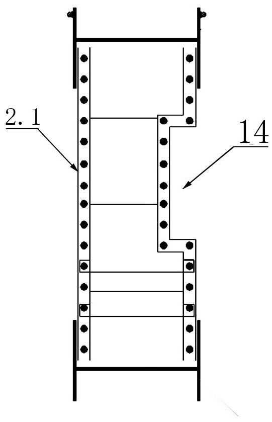 Construction method of underground diaphragm wall in a tunnel