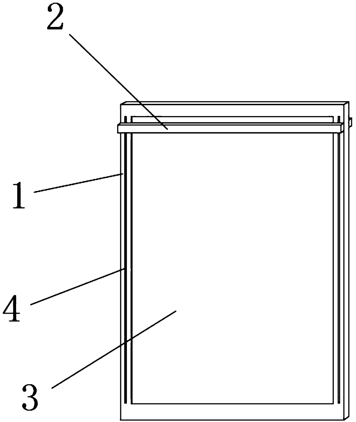 Hollow double-tempered glass with water scraping function