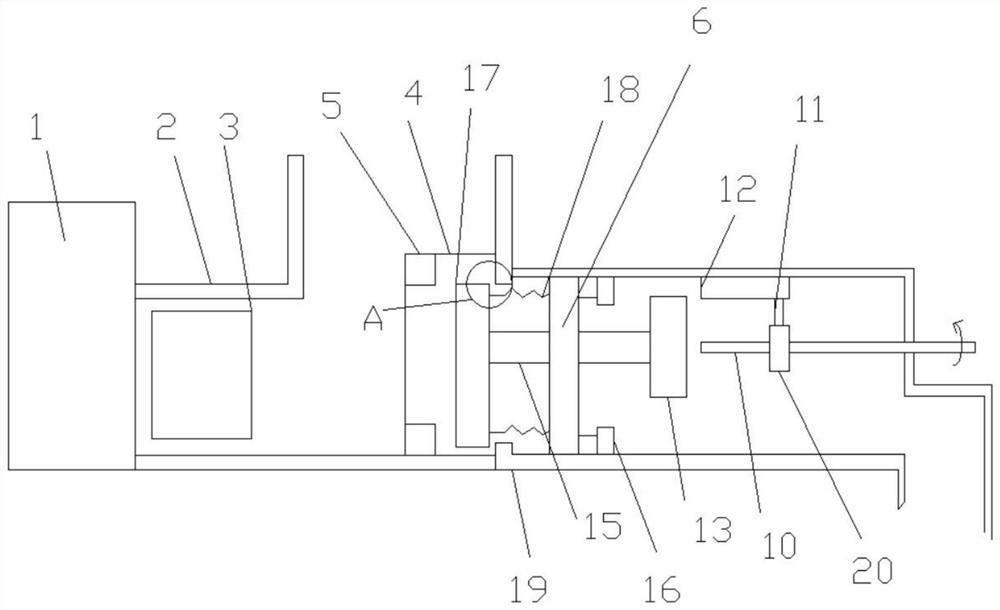 Automatic water supply device for high-rise building fire protection