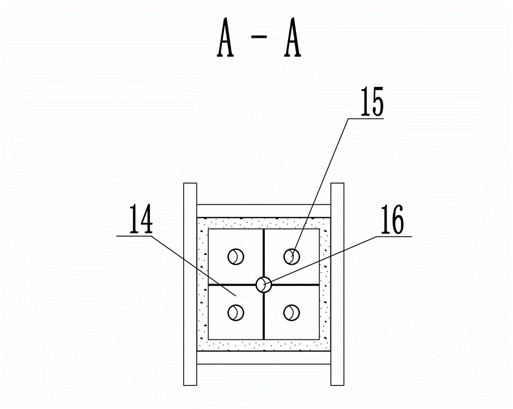 Calcinating shaft kiln comprehensively utilizing heat energy unit temperature field