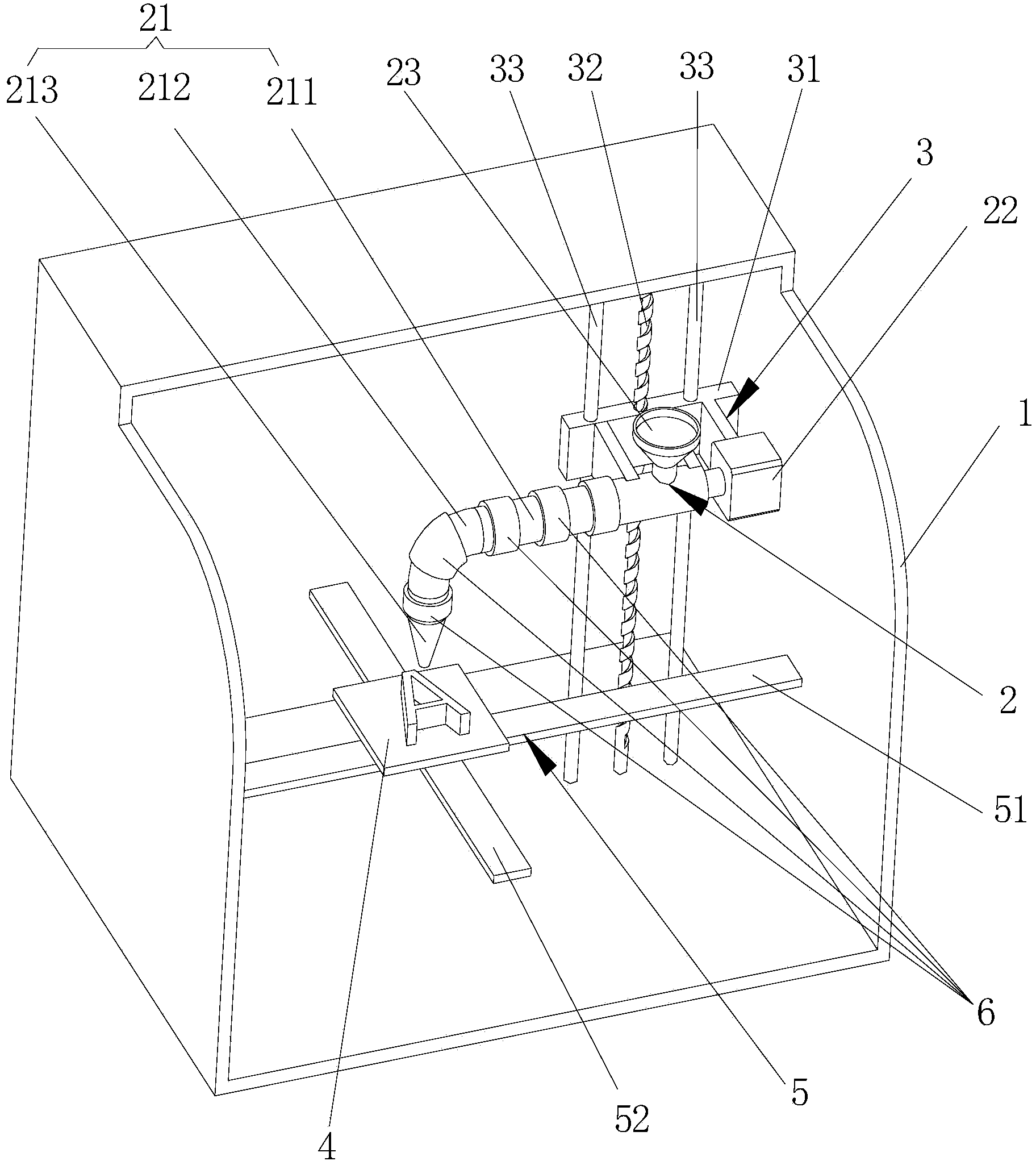 3D (Three-Dimensional) printer based on rotation and continuous extrusion of threaded rod