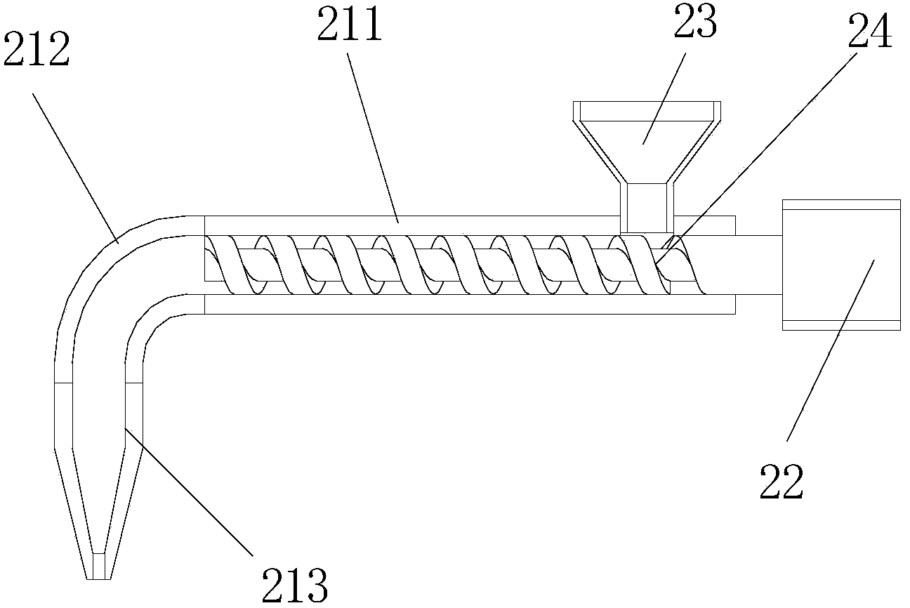 3D (Three-Dimensional) printer based on rotation and continuous extrusion of threaded rod