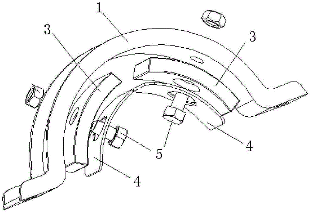 Automobile exhaust system and exhaust pipe clamp device thereof