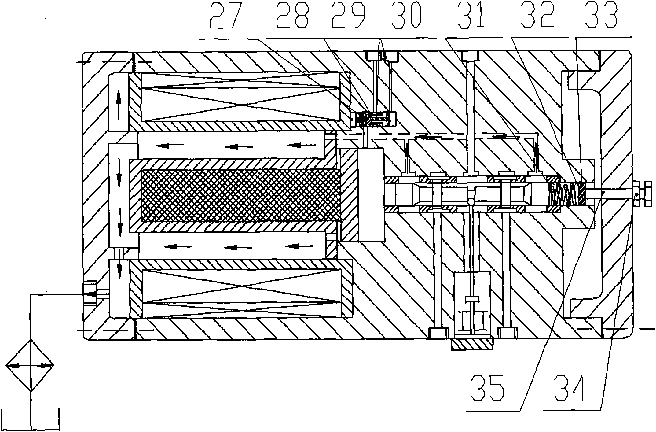 Single-stage direct drive type electro-hydraulic servo valve driven by giant magnetostrictive actuator